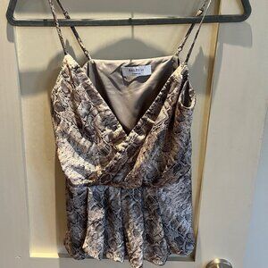 Bailey 44 Snakeskin Silk Top